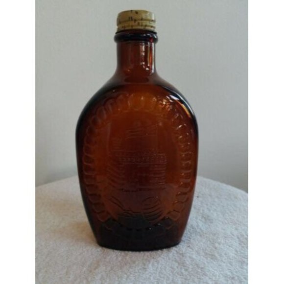 Benjamin Franklin Log Cabin Syrup Bottle 1970 - Picture 7 of 9